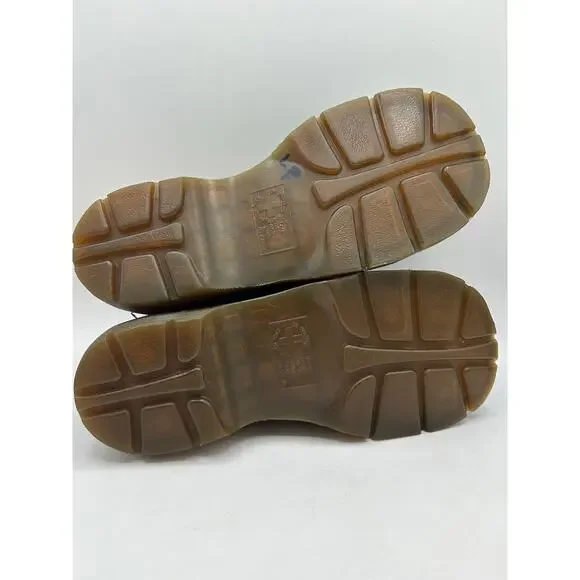 RARE DAISY Dr. Martens Chunky Platform Black Leather 12283 Oxford Boot WMS Sz 7 - Picture 10 of 12